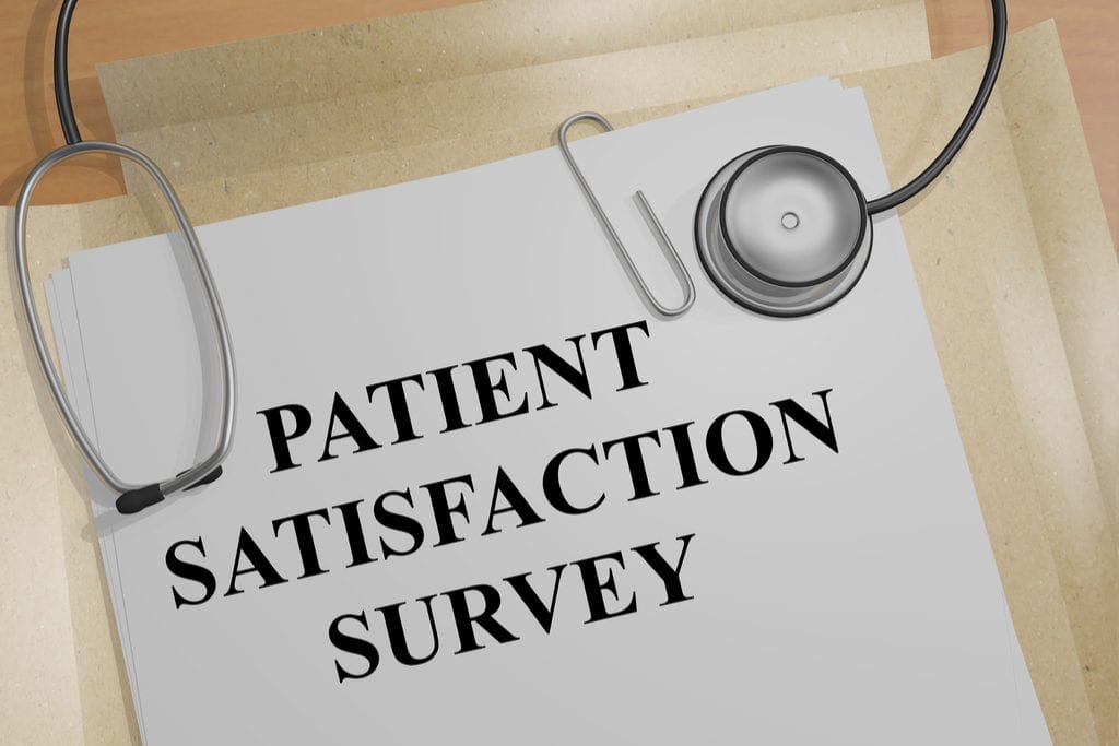 Image of patient satisfaction survey